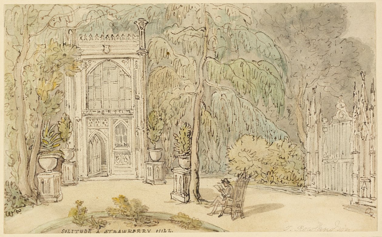 Ensamhet vid Strawberry Hill av Thomas Rowlandson