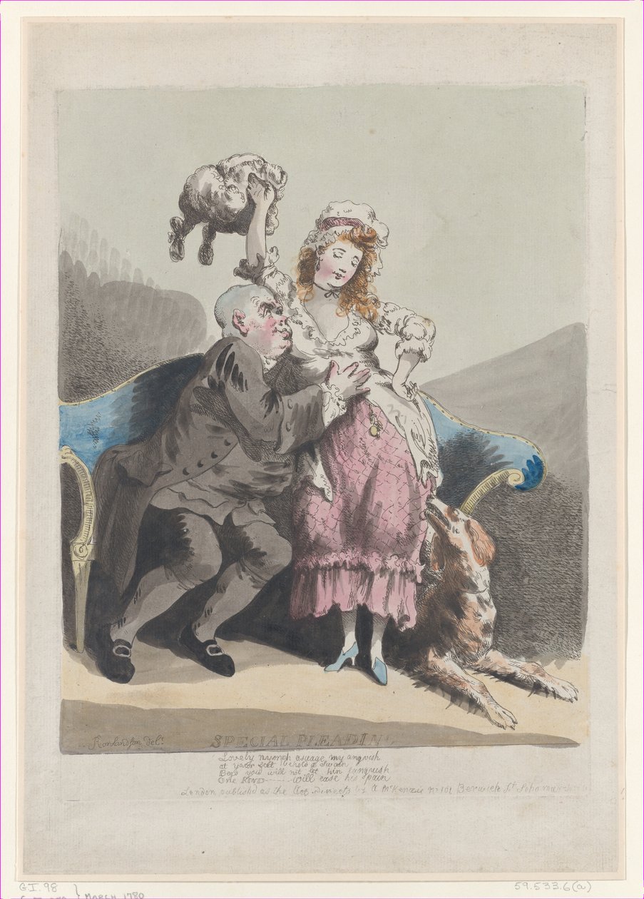 Special plädering, mars 1780., mars 1780. av Thomas Rowlandson