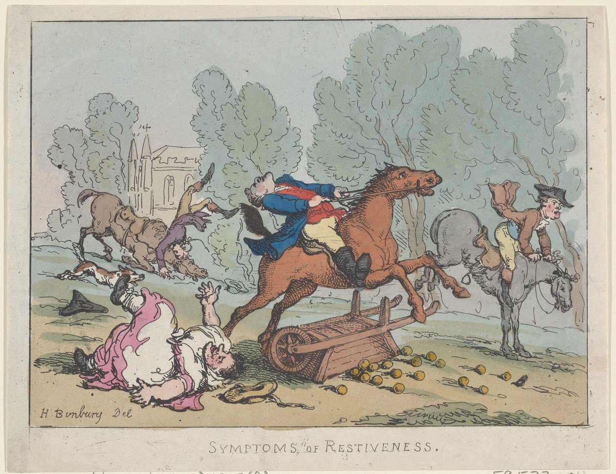 Symptom of Restiveness, 1807, 1807. av Thomas Rowlandson