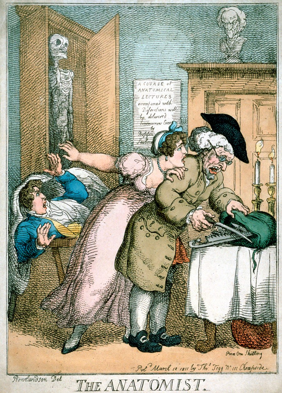 Anatomen, 1811 av Thomas Rowlandson