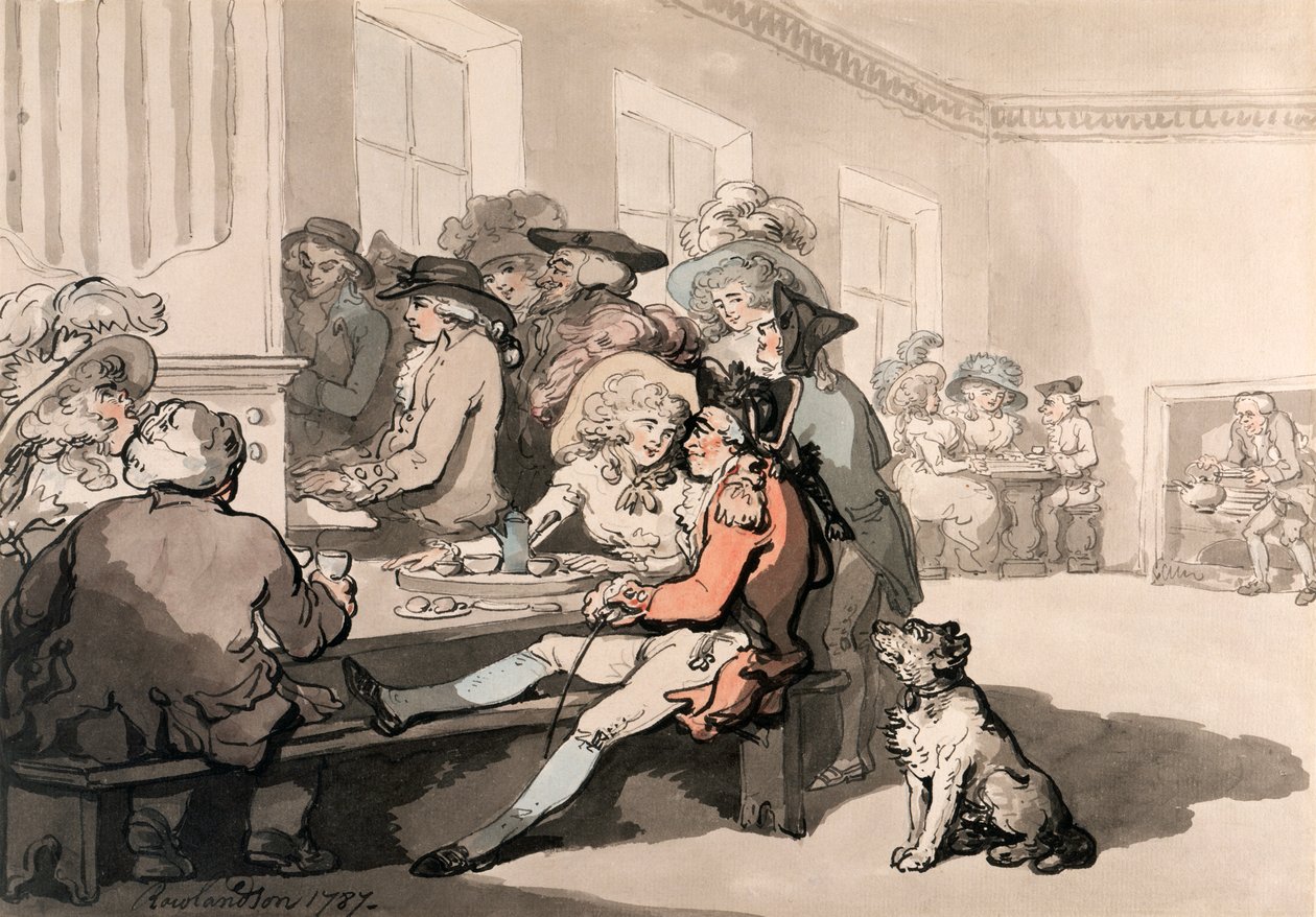 "Chokladhuset", 1787. av Thomas Rowlandson