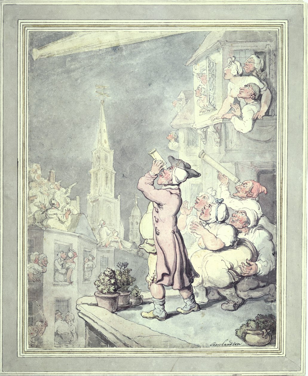 "Kometen", 1811 av Thomas Rowlandson