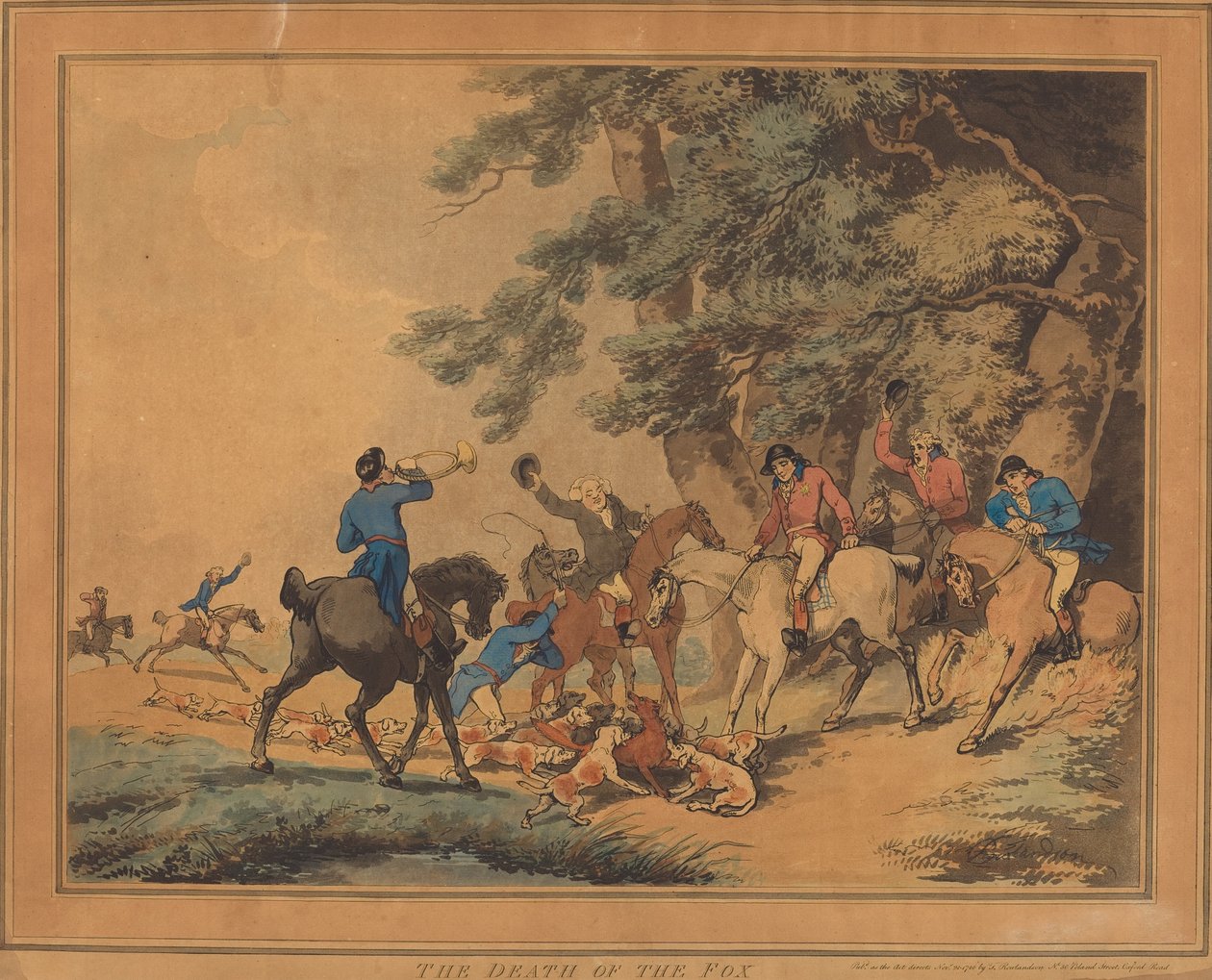 Rävens död av Thomas Rowlandson
