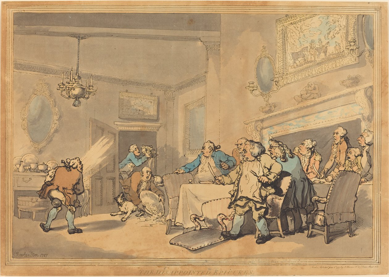 De besvikna epikurerna av Thomas Rowlandson