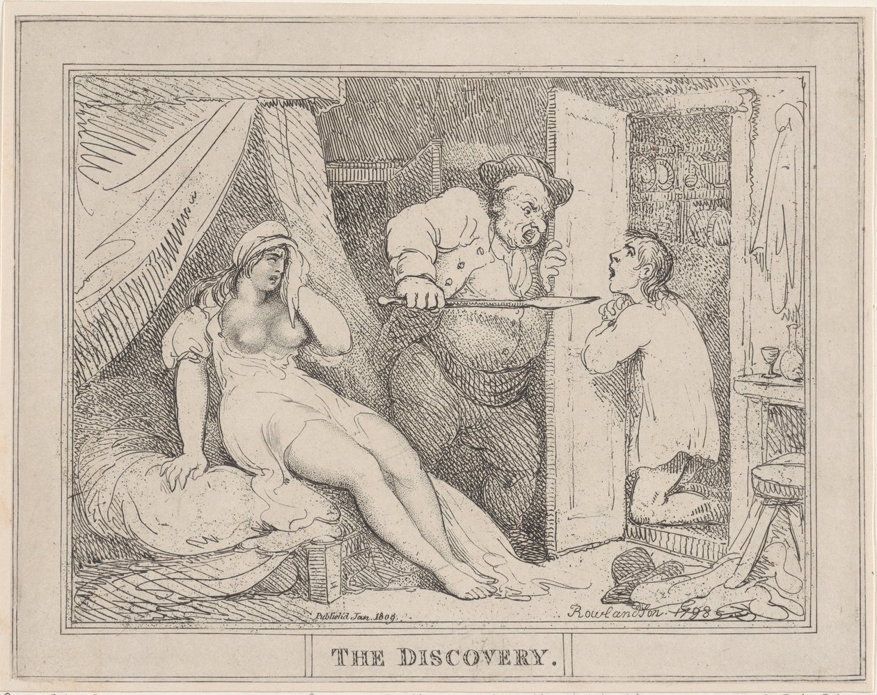 Upptäckten, januari 1809, januari 1809. av Thomas Rowlandson