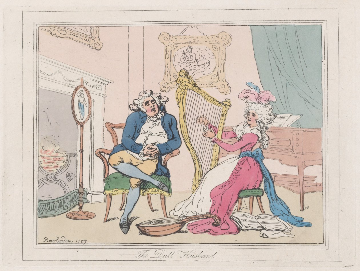 Den tråkiga maken, 1789, 1789. av Thomas Rowlandson