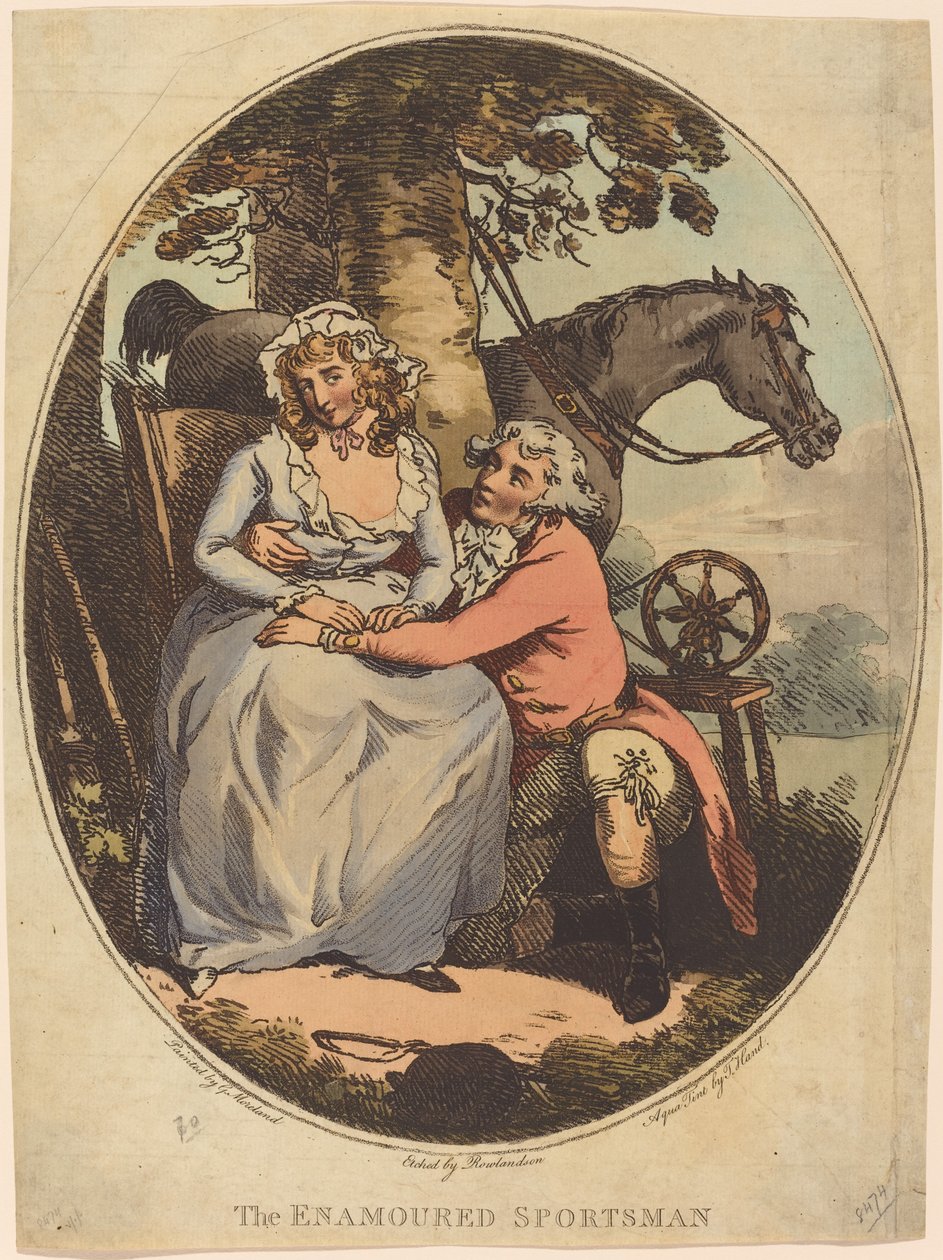 Den förälskade idrottsmannen av Thomas Rowlandson