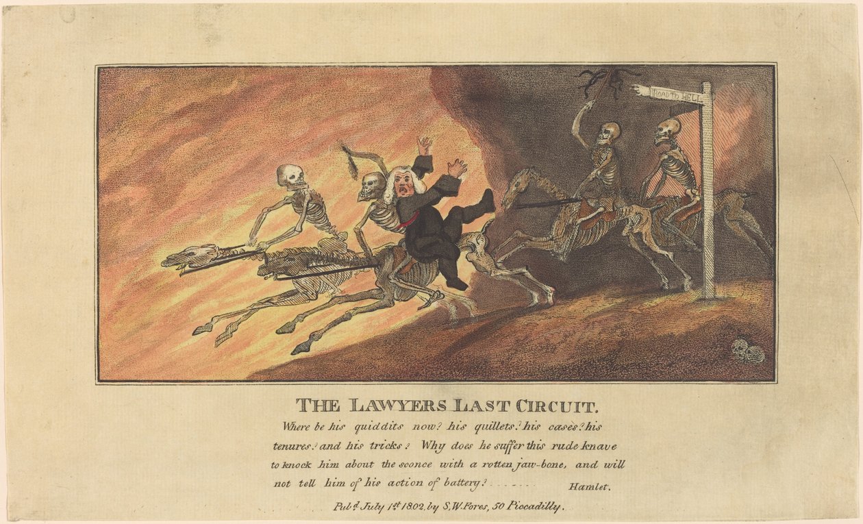 The Lawyers Last Circuit av Thomas Rowlandson