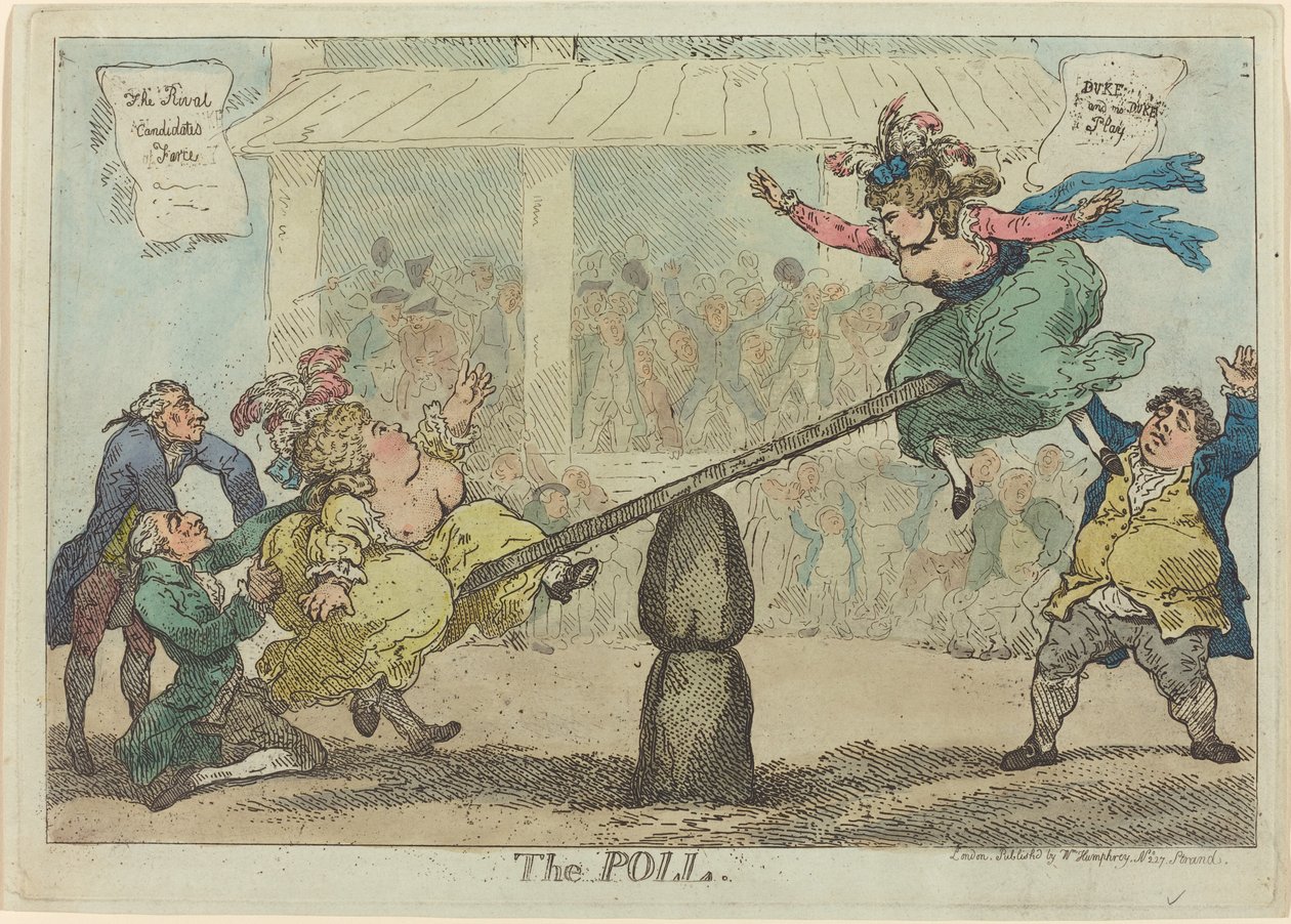 Omröstningen av Thomas Rowlandson