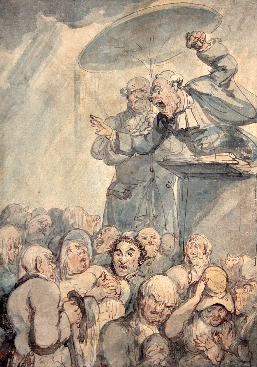 Spellbindern (akvarell) av Thomas Rowlandson