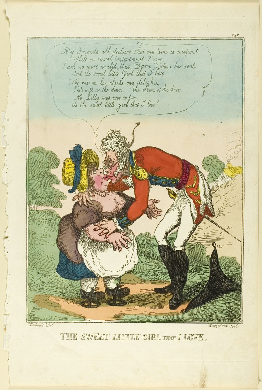 Den söta lilla flickan som jag älskar av Thomas Rowlandson