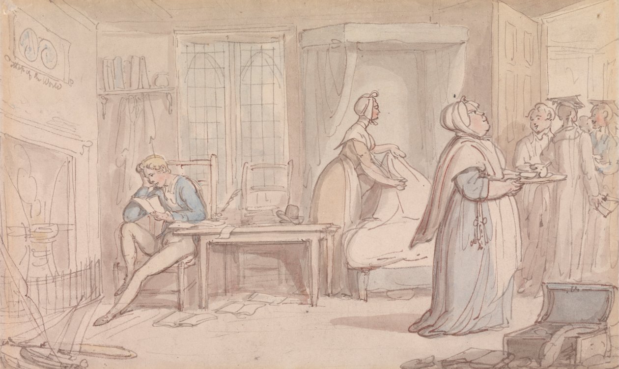 Studentrummet av Thomas Rowlandson