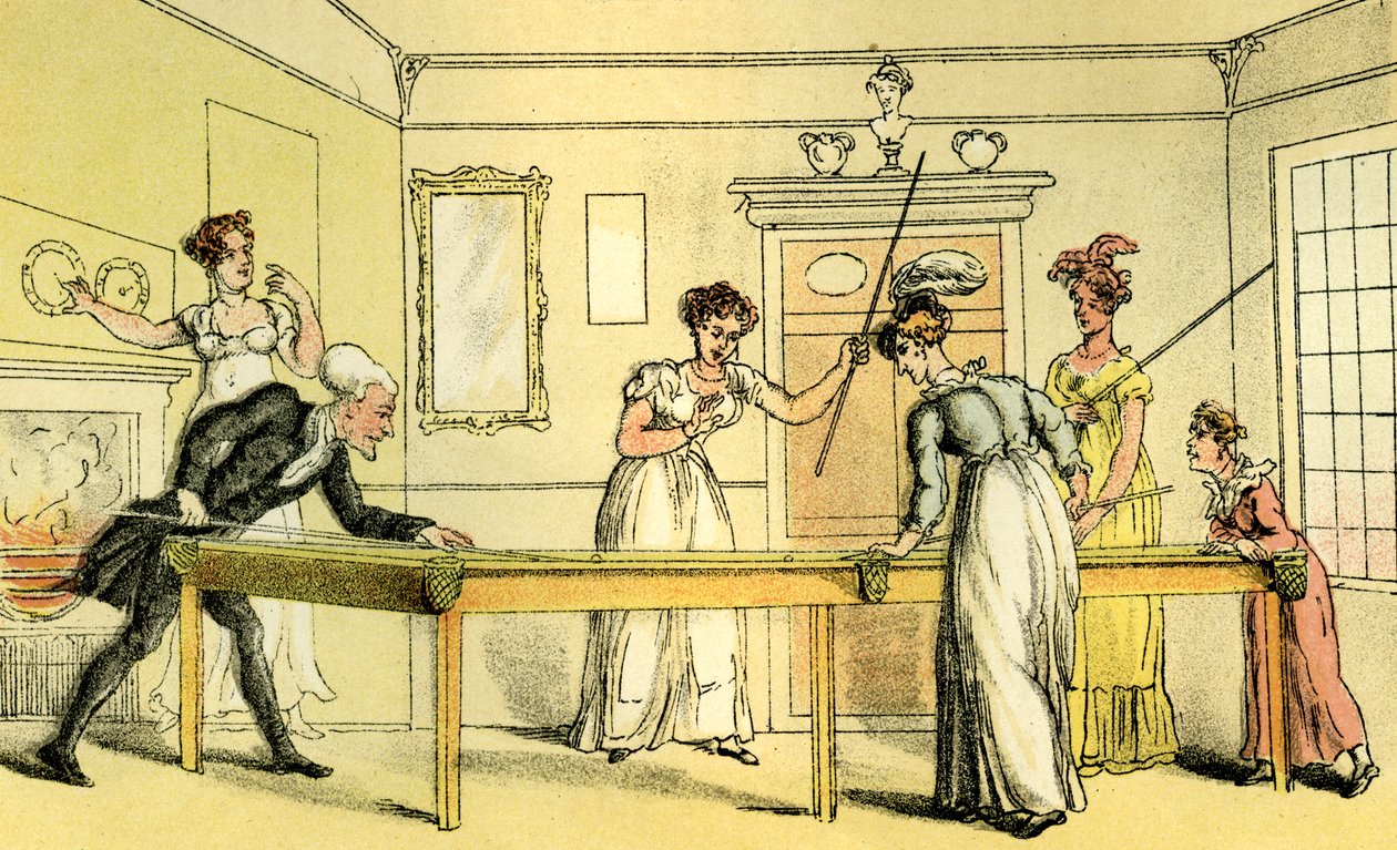 "Biljardbordet" av Thomas Rowlandson