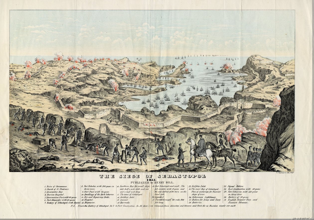 Belägringen av Sevastopol, 1855 av Thomas S. Sinclair