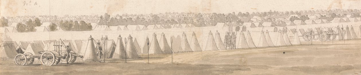 Ett läger i Flandern av Thomas Sandby