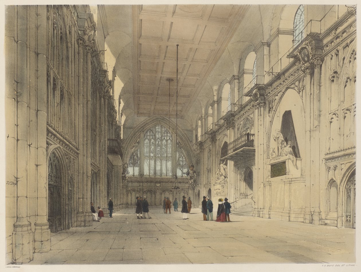 London som det är: Guildhall av Thomas Shotter Boys