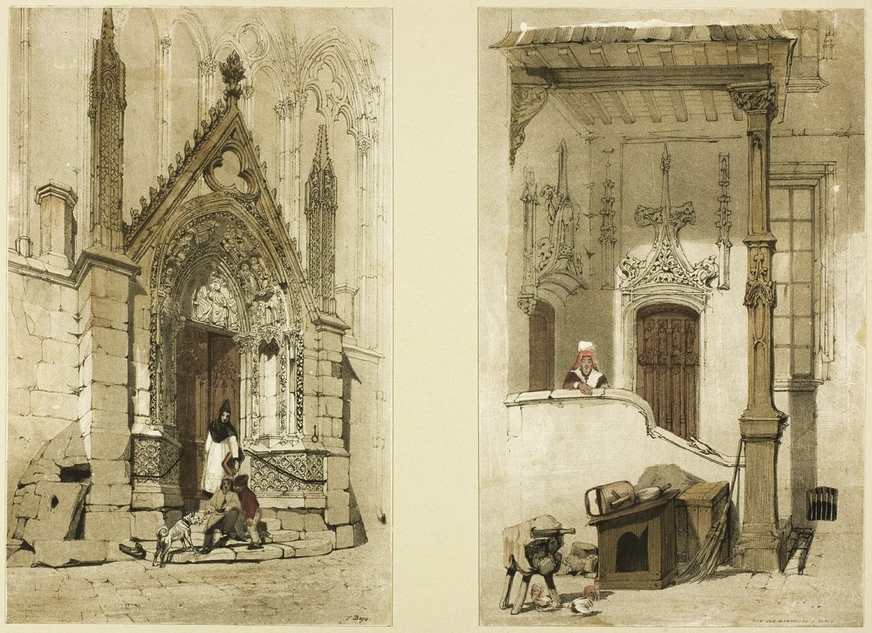Röd dörr, Notre Dame, Paris av Thomas Shotter Boys