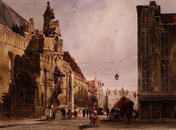 Hotel de Ville, St. Omer av Thomas Shotter Boys