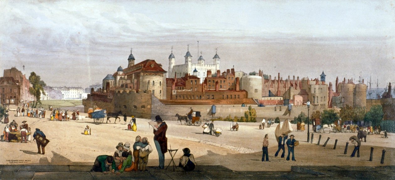 Tower of London, 1842 av Thomas Shotter Boys