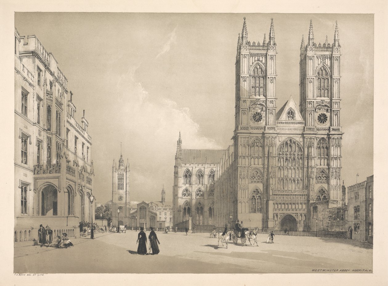 Westminster Abbey, Hospital &c. av Thomas Shotter Boys