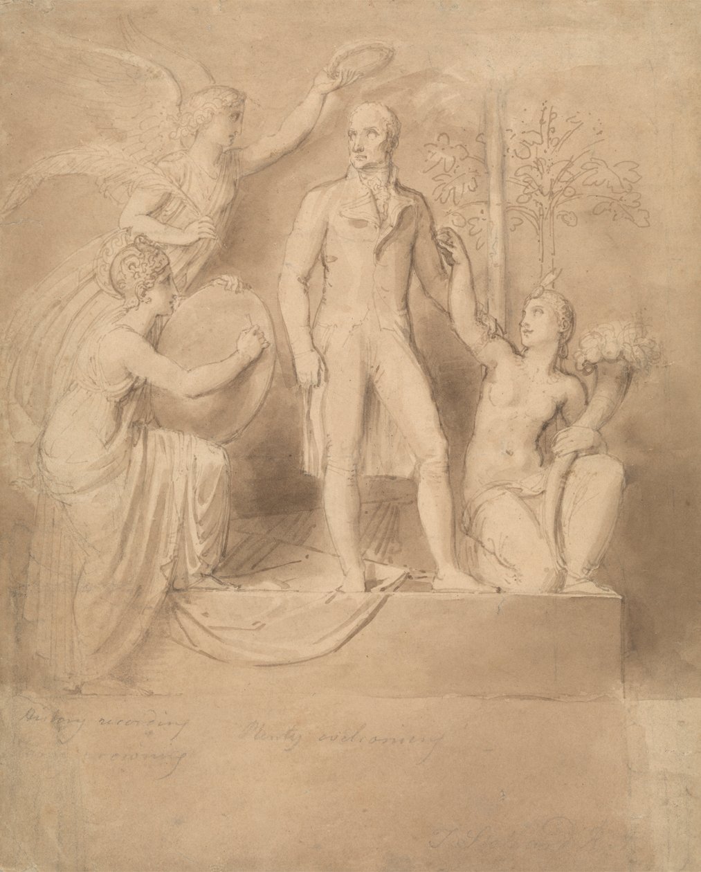 En studie för Wellington-monumentet av Thomas Stothard