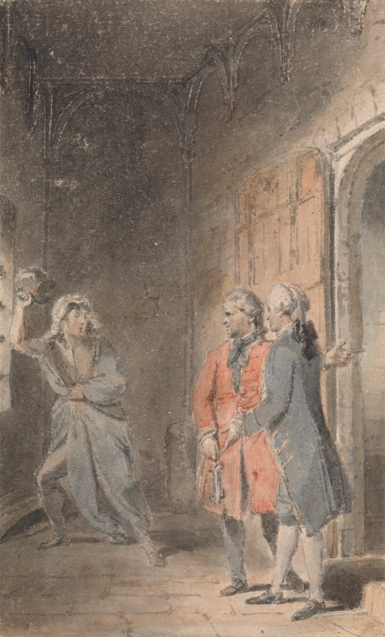 Illustration till den dygdiga föräldralösan av Thomas Stothard