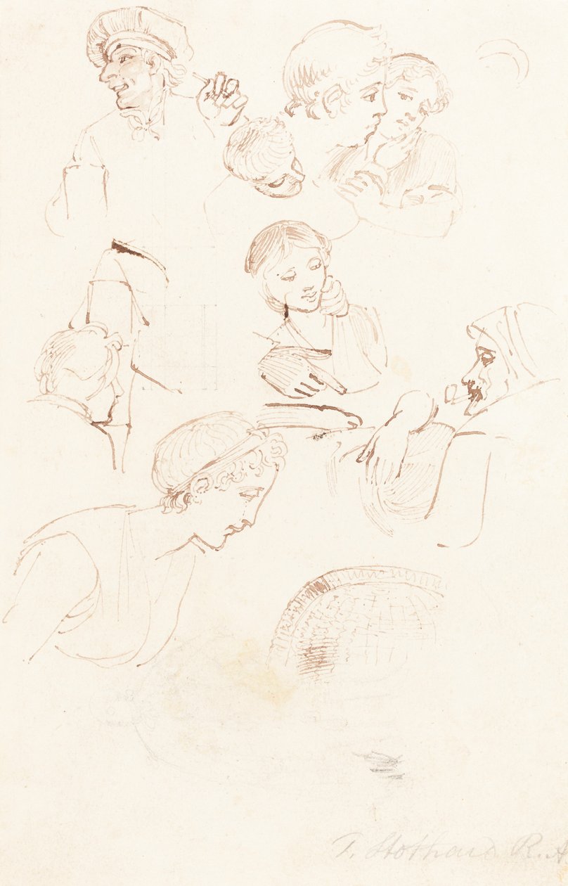 Studieblad av Thomas Stothard