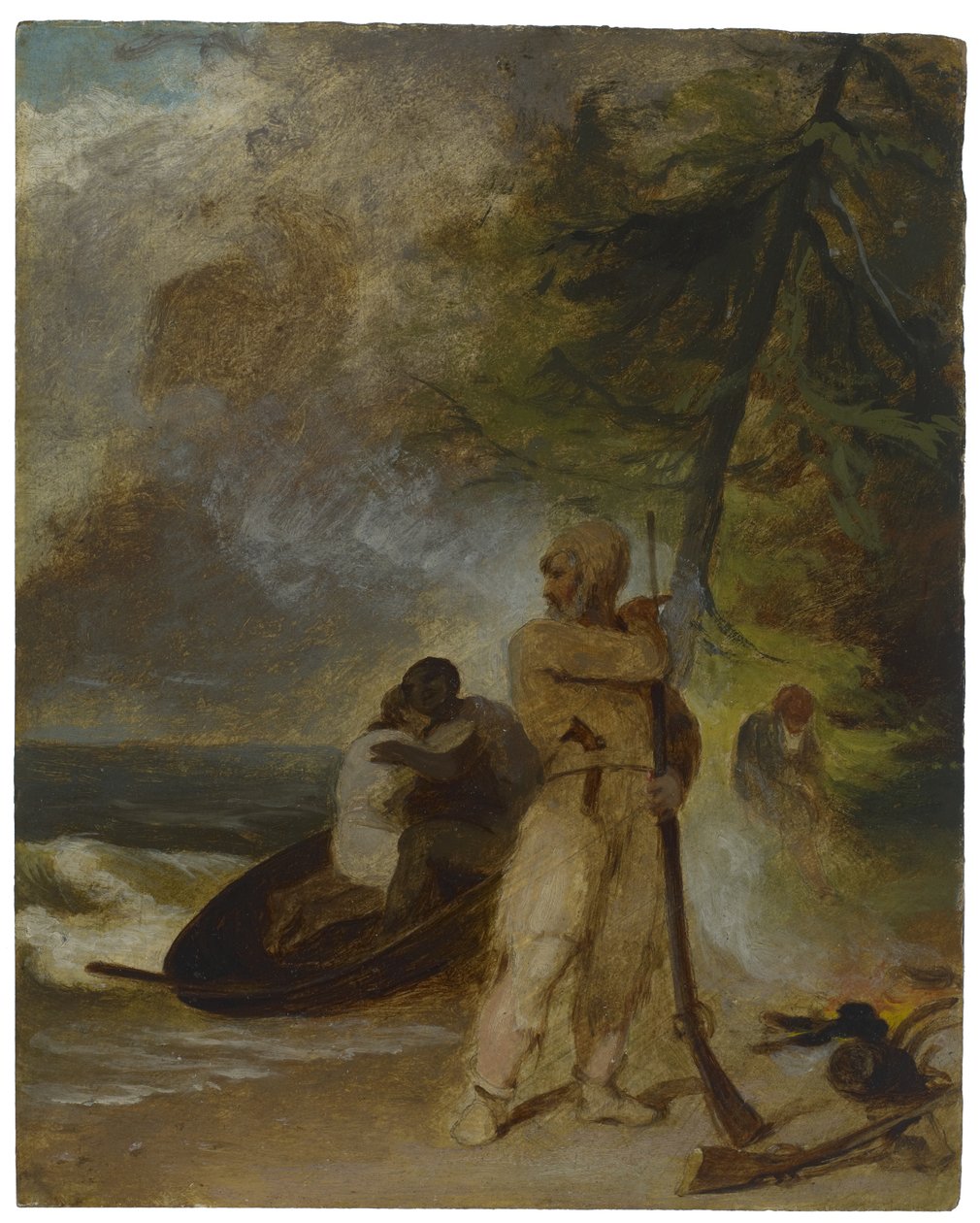 Fredagar far räddad, c.1856 av Thomas Sully