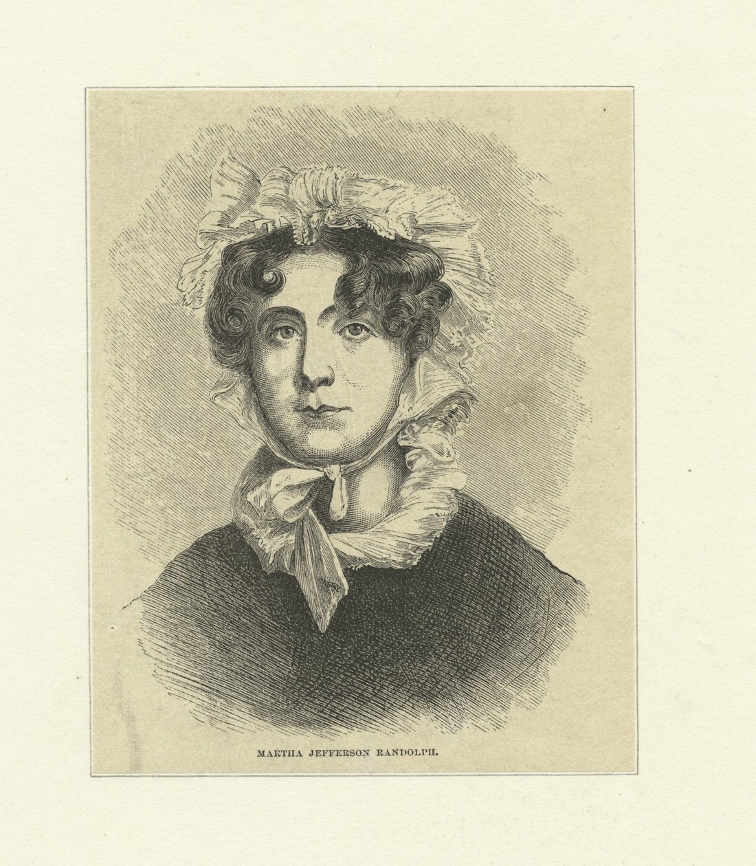 Martha Jefferson Randolph (trägravyr) av Thomas Sully