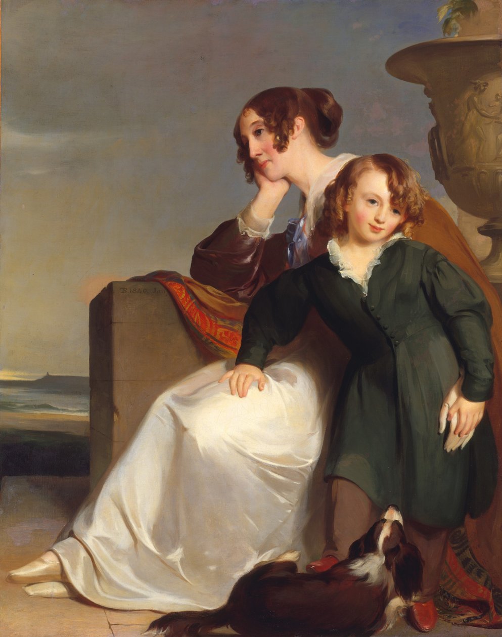 Mor och Son, 1840. av Thomas Sully