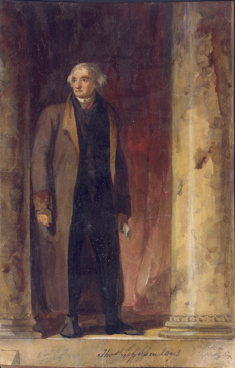Porträtt av Thomas Jefferson, 1822 av Thomas Sully