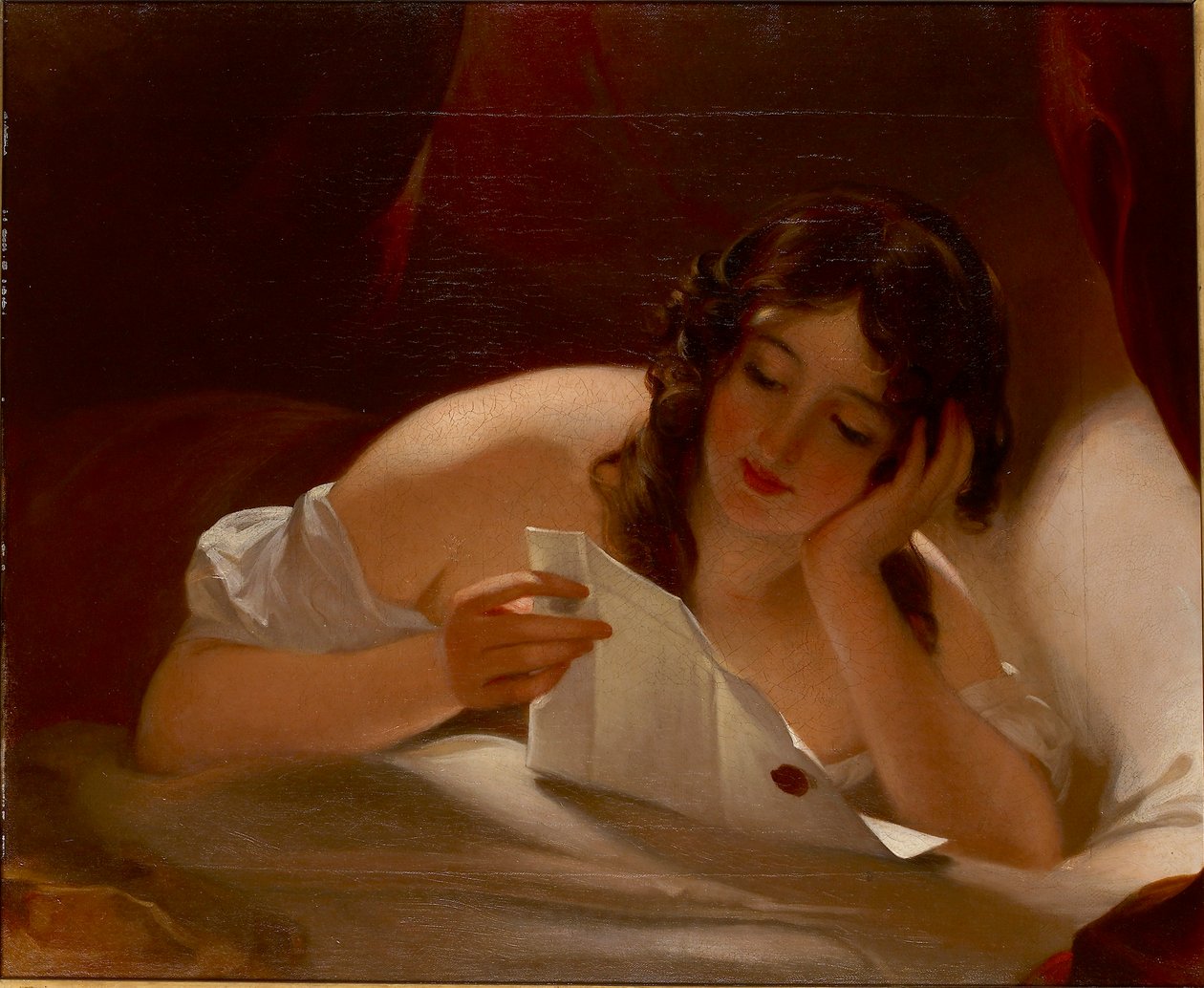 Kärleksbrevet, 1834 av Thomas Sully