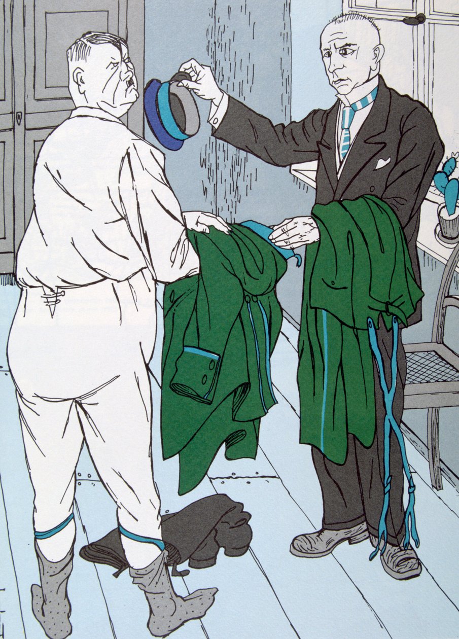 Karikatyr av Adolf Hitler, 1924. av Thomas Theodor Heine
