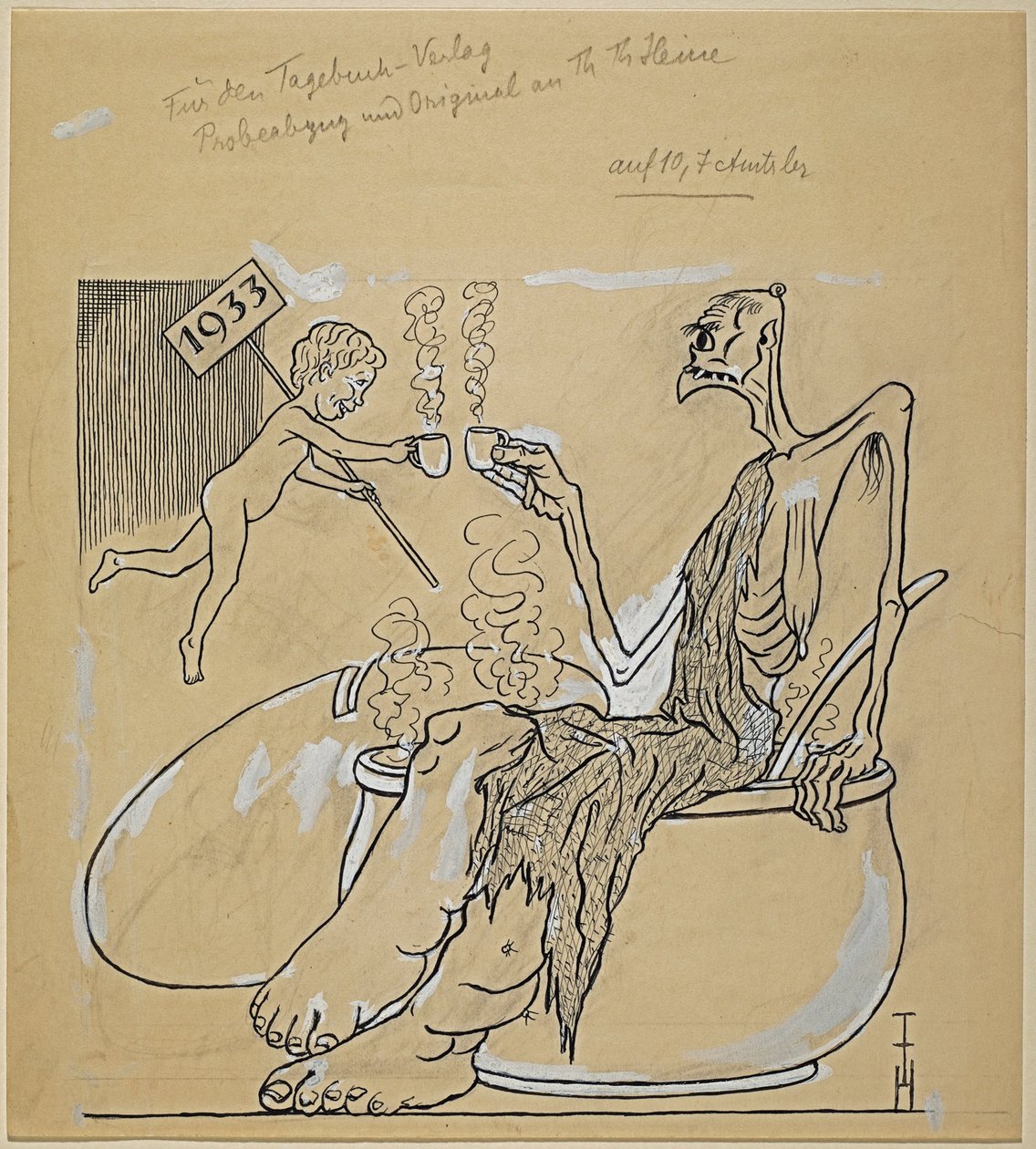 Gott nytt år 1933 av Thomas Theodor Heine