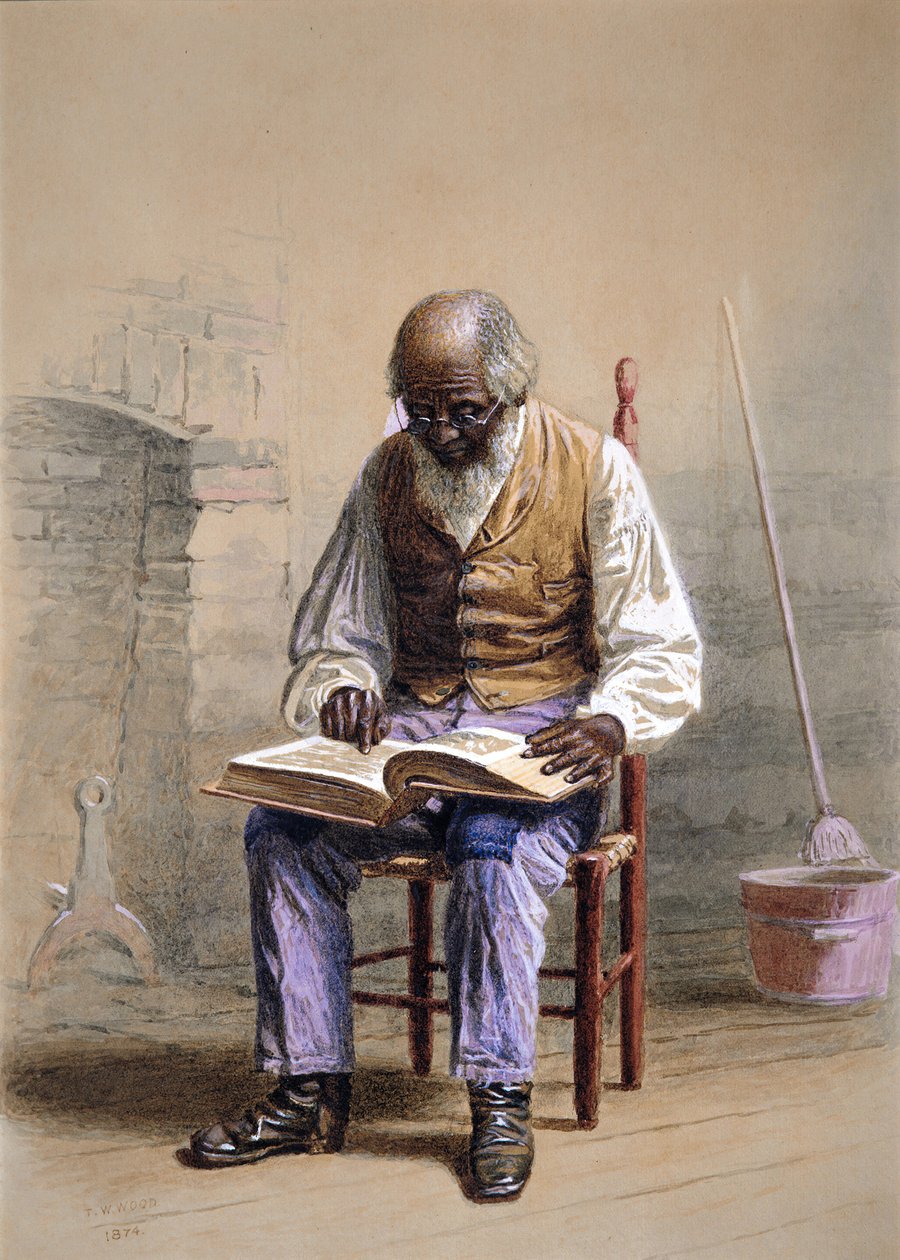 Läsning av skrifterna, 1874. av Thomas Waterman Wood