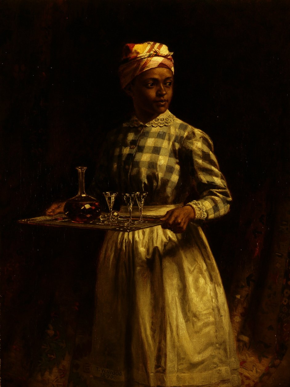 Servering Maid, 1890 av Thomas Waterman Wood