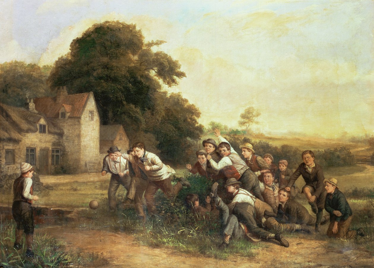 Fotbollsmatchen av Thomas Webster