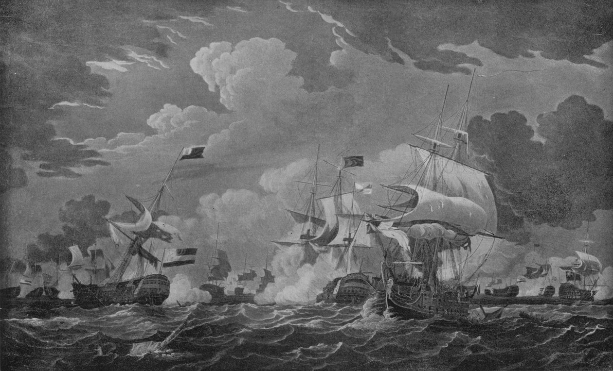 Amiral Duncans seger, c1798 av Thomas Whitcombe