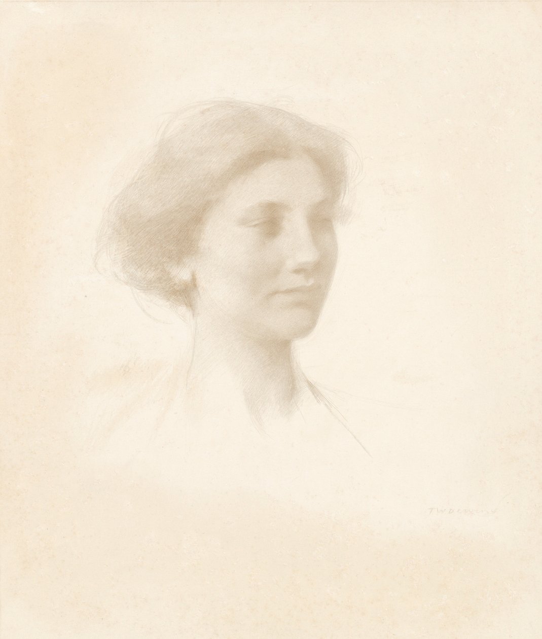Chef för en flicka av Thomas Wilmer Dewing