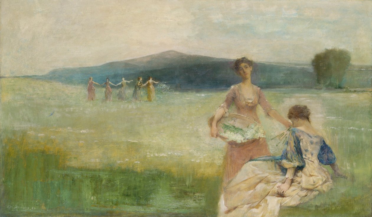 Vår av Thomas Wilmer Dewing