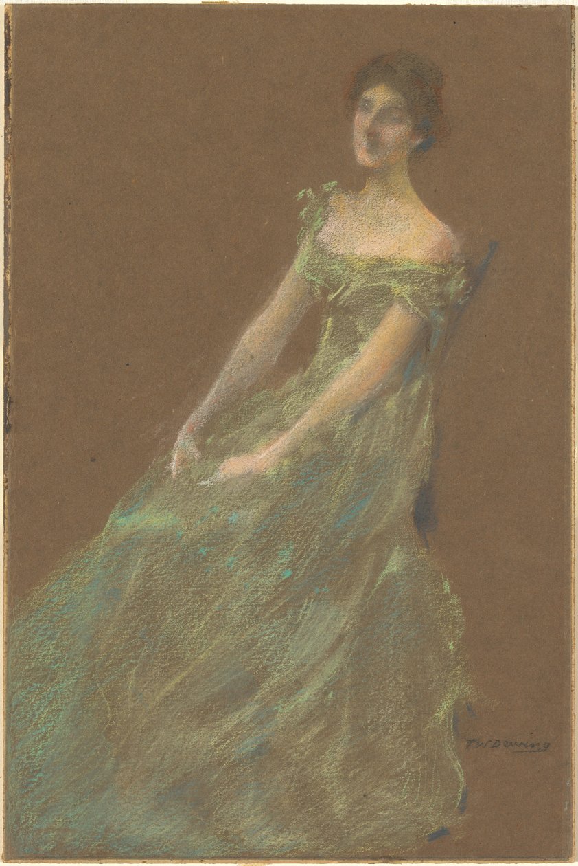Den gröna klänningen av Thomas Wilmer Dewing