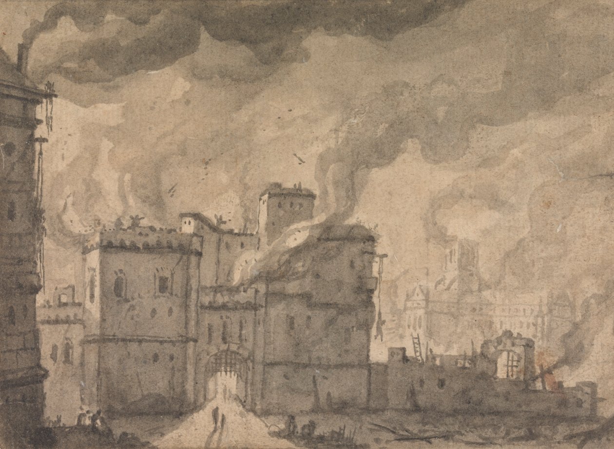 Newgate Prison, Londons brand av Thomas Wyck
