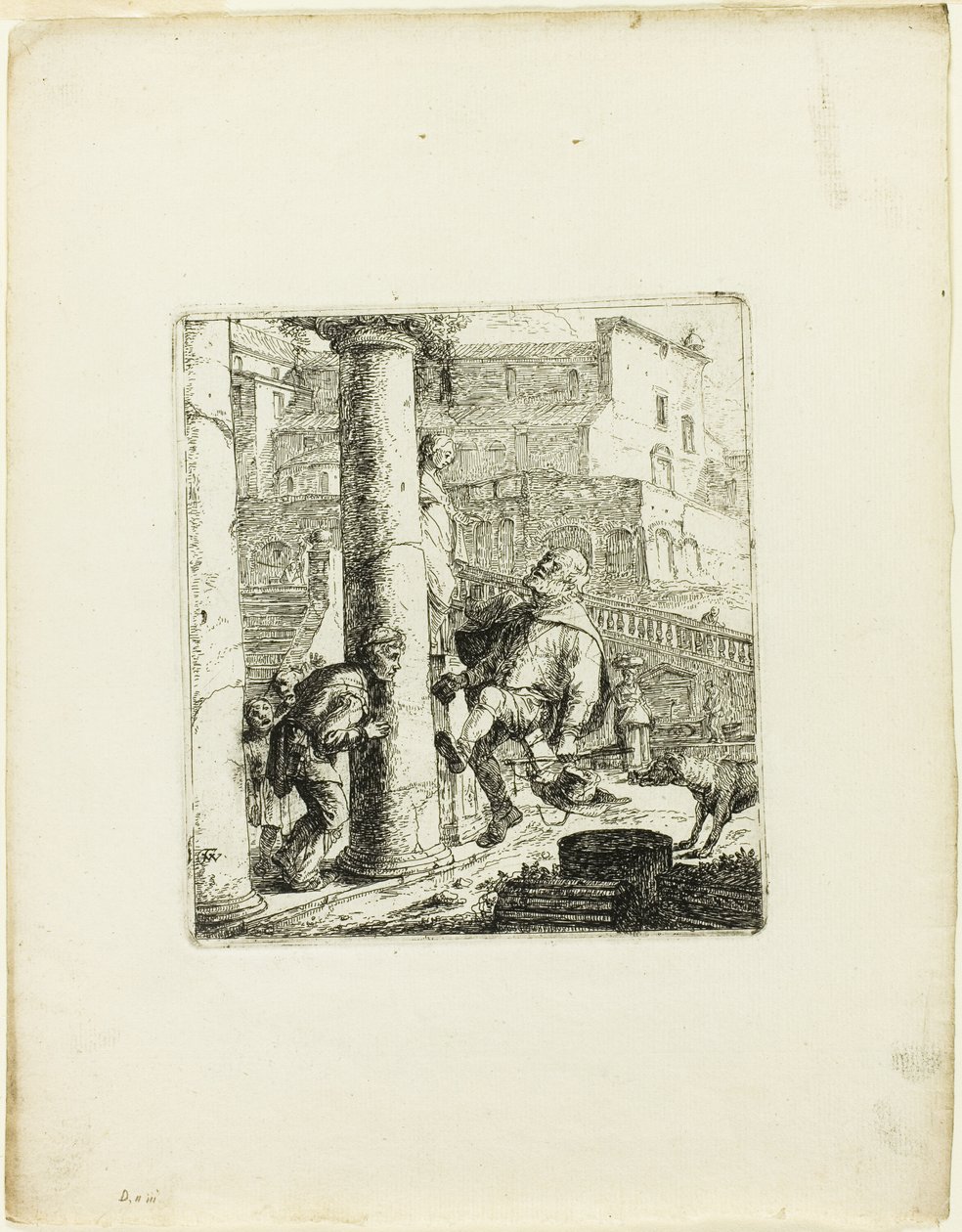 Den blinde tiggaren lurad av Lazarillo av Thomas Wyck