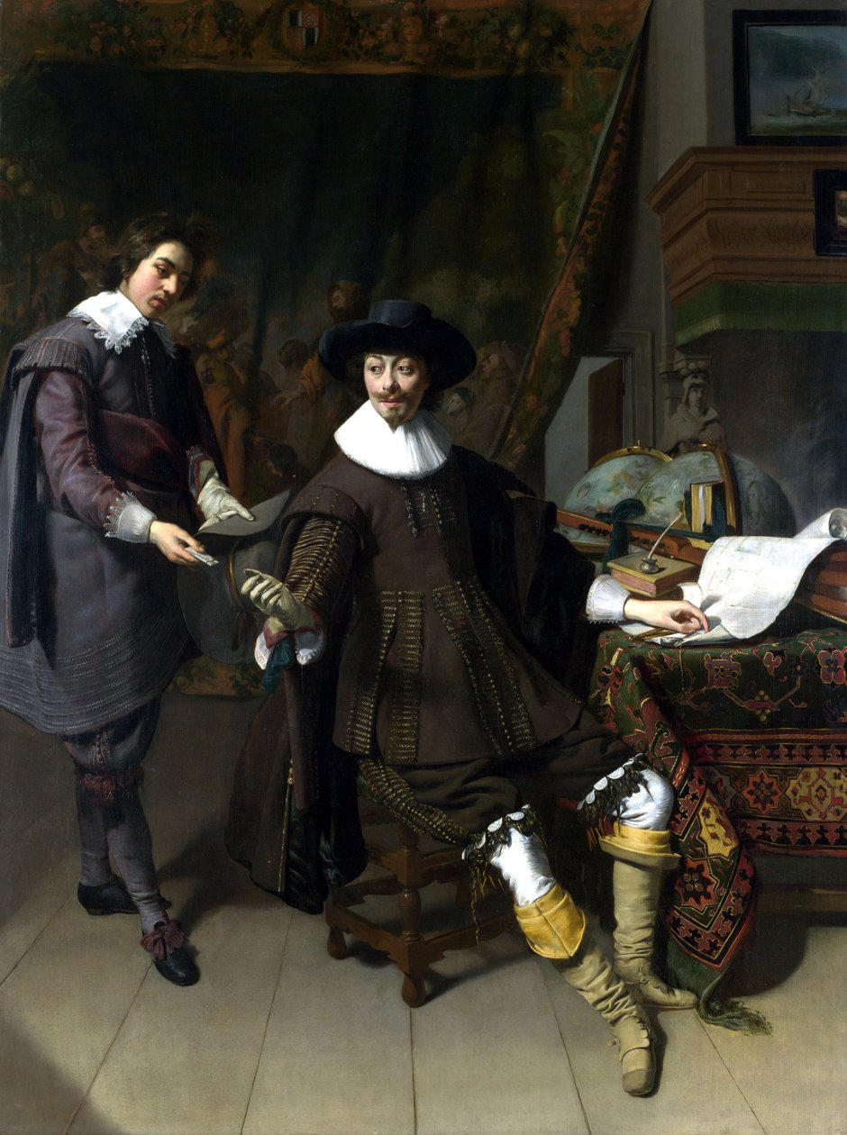 Constantijn Huygens och hans kontorist av Thomas de Keyser