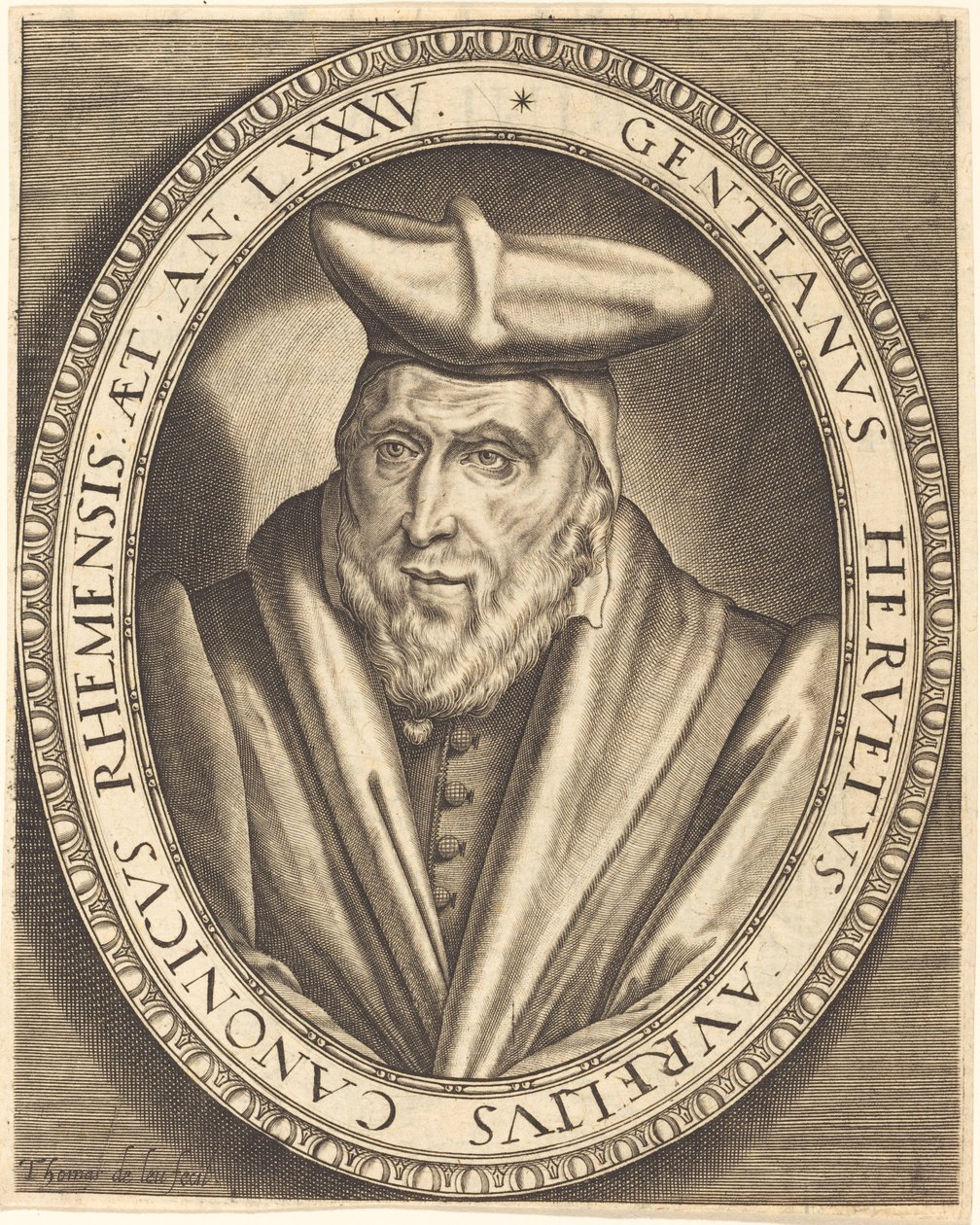 Gentian Hervet, kanon av Reims av Thomas de Leu