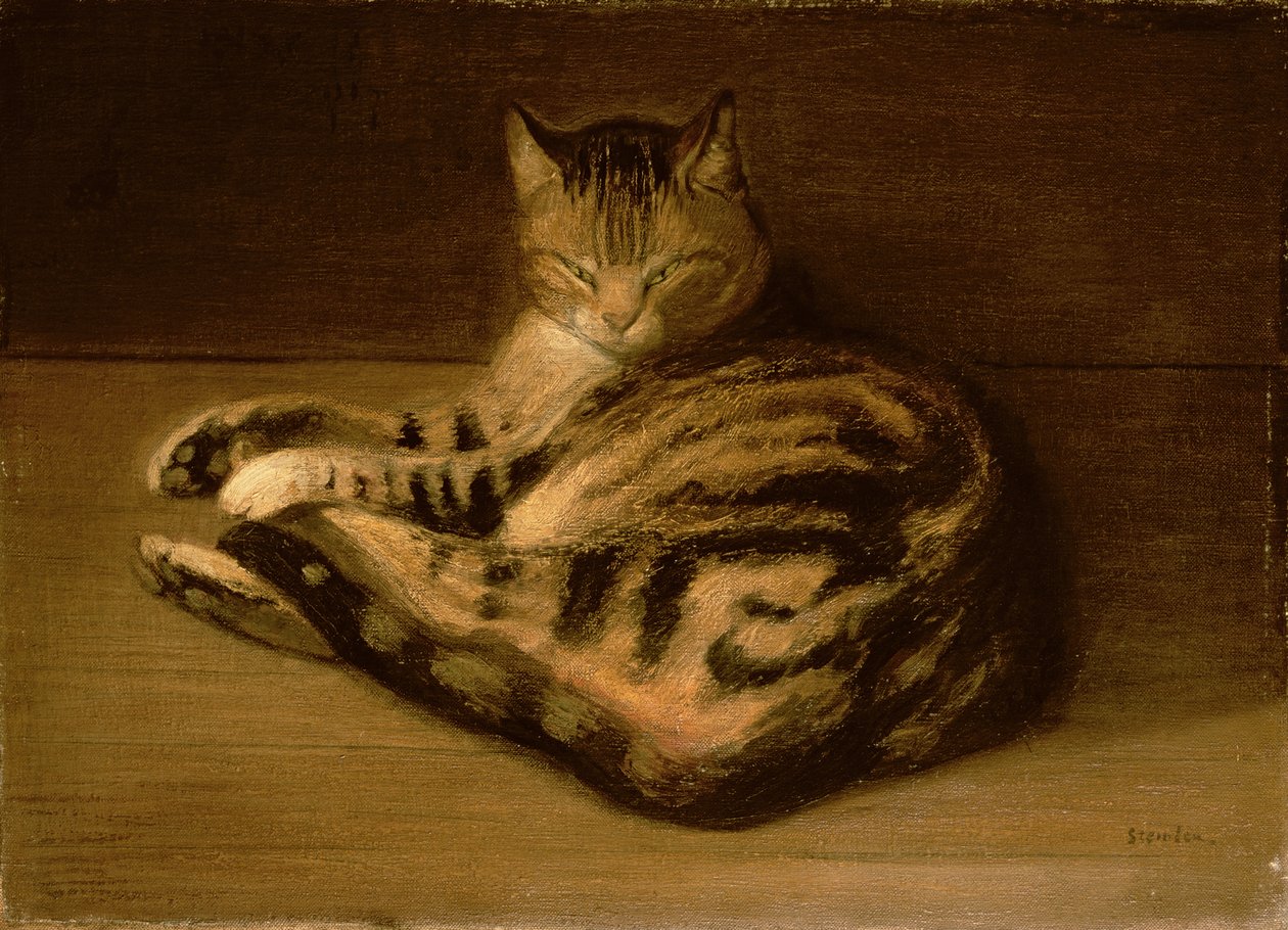 Liggande katt, 1898 av Théophile Alexandre Steinlen