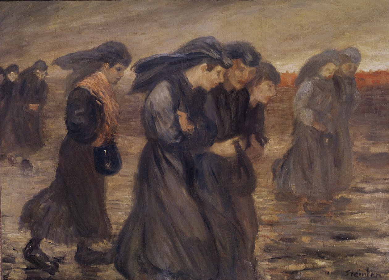 The Coal Graders, 1905 av Théophile Alexandre Steinlen
