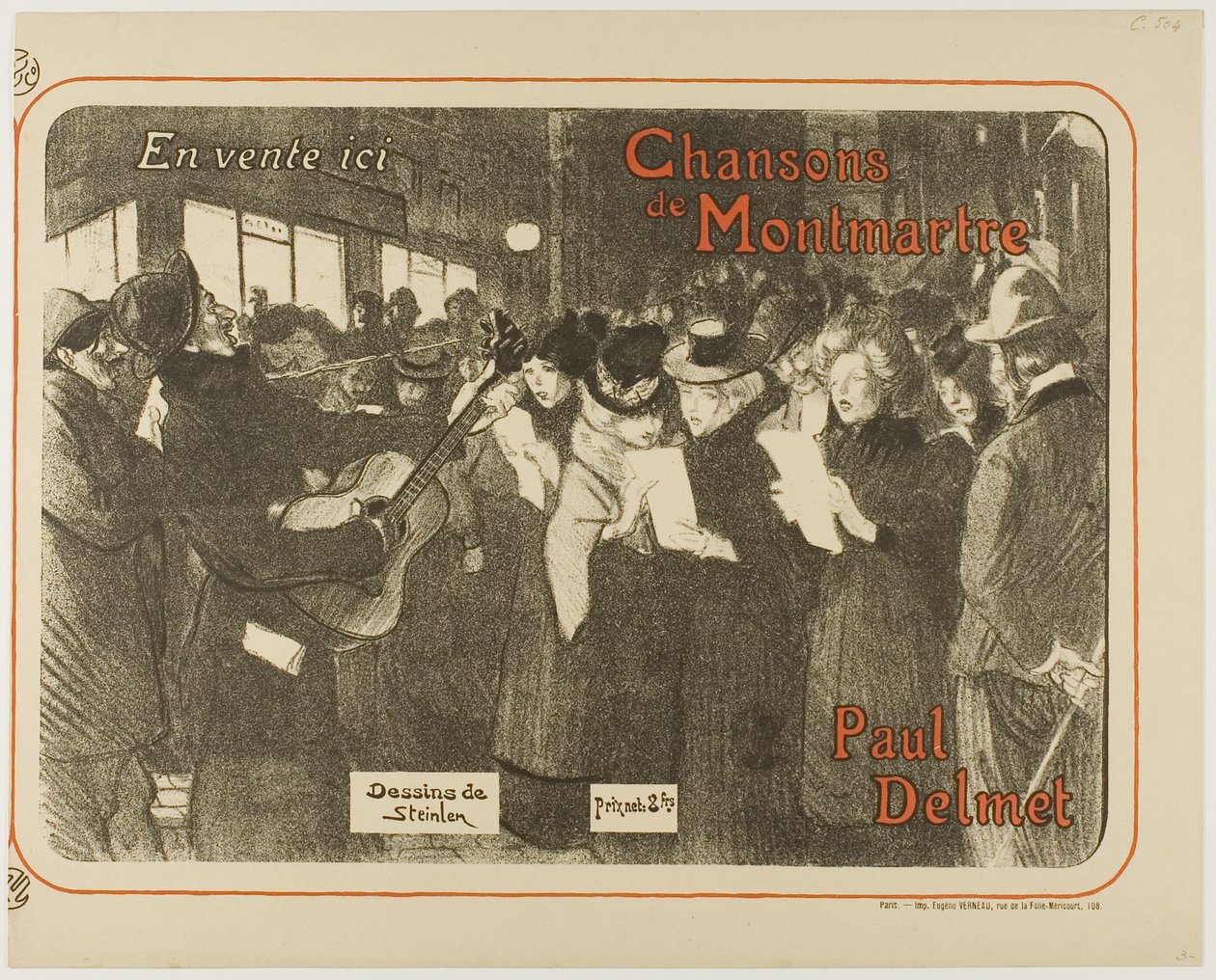 Sånger från Montmartre av Théophile Alexandre Pierre Steinlen