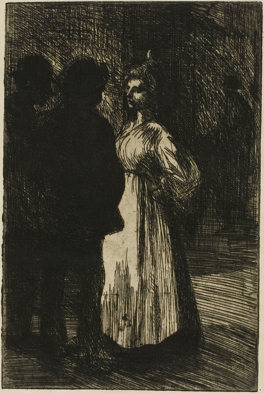 Konversation på natten av Théophile Alexandre Pierre Steinlen
