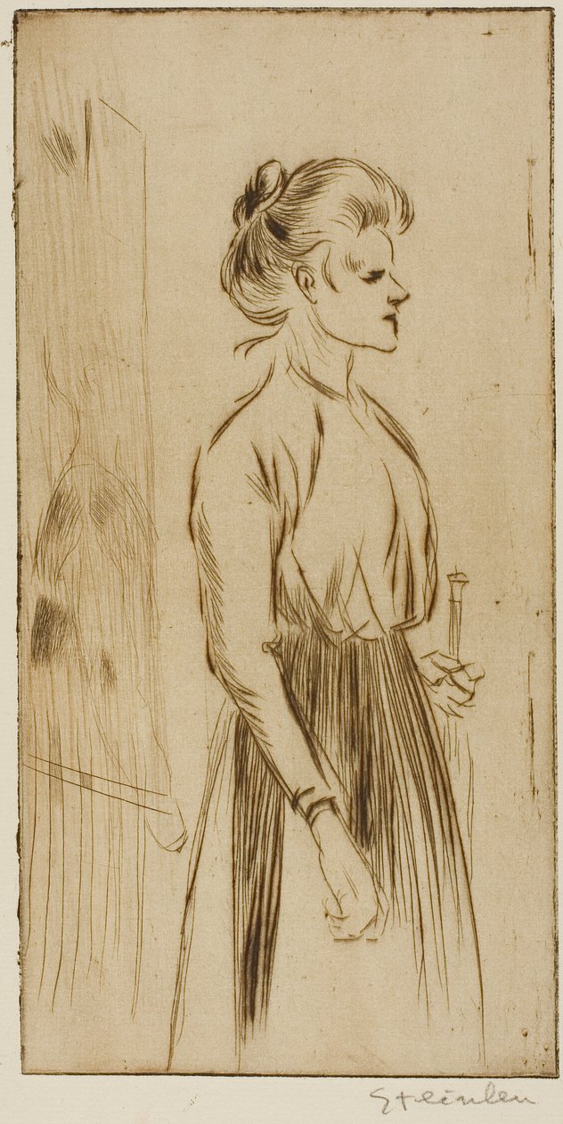 Hård kvinna av Théophile Alexandre Pierre Steinlen